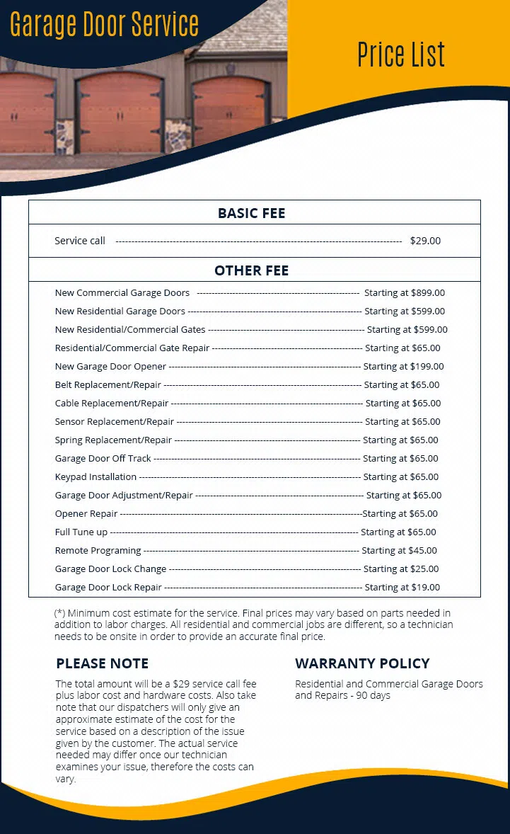 Global Garage Door Service Jacksonville, FL 904-746-0713